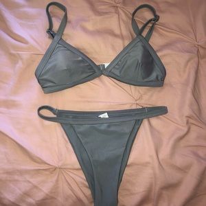 Gray bikini set